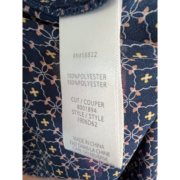 Max Studio Tiered Floral Maxi Dress Smocked CottageCore, Blue Prairie Lace  XS - Picture 4 of 4